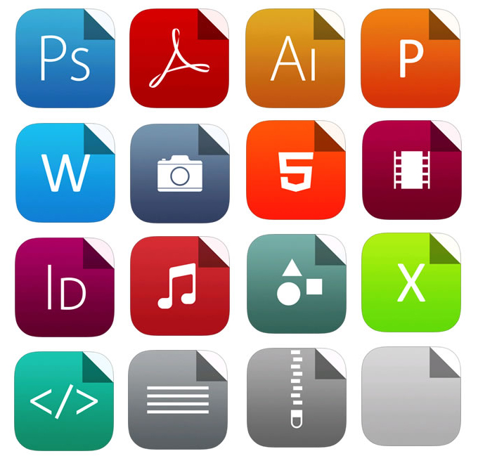 簡約手機軟件圖標設計